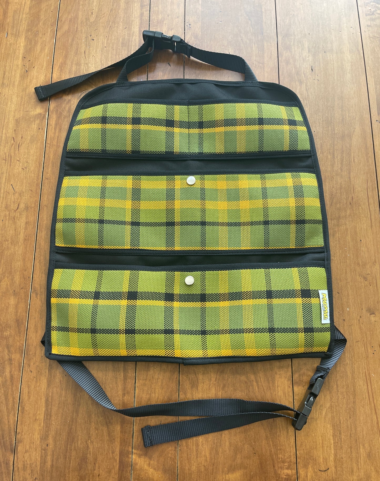 Seat Hanging Storage Westfalia Plaid - Green
