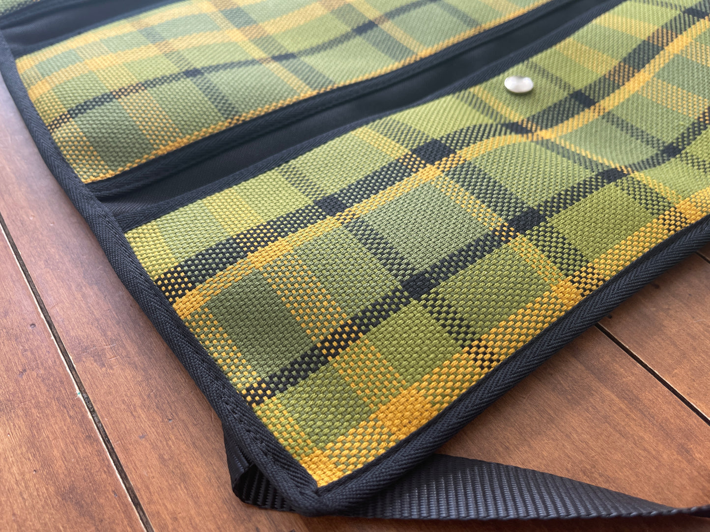 Seat Hanging Storage Westfalia Plaid - Green