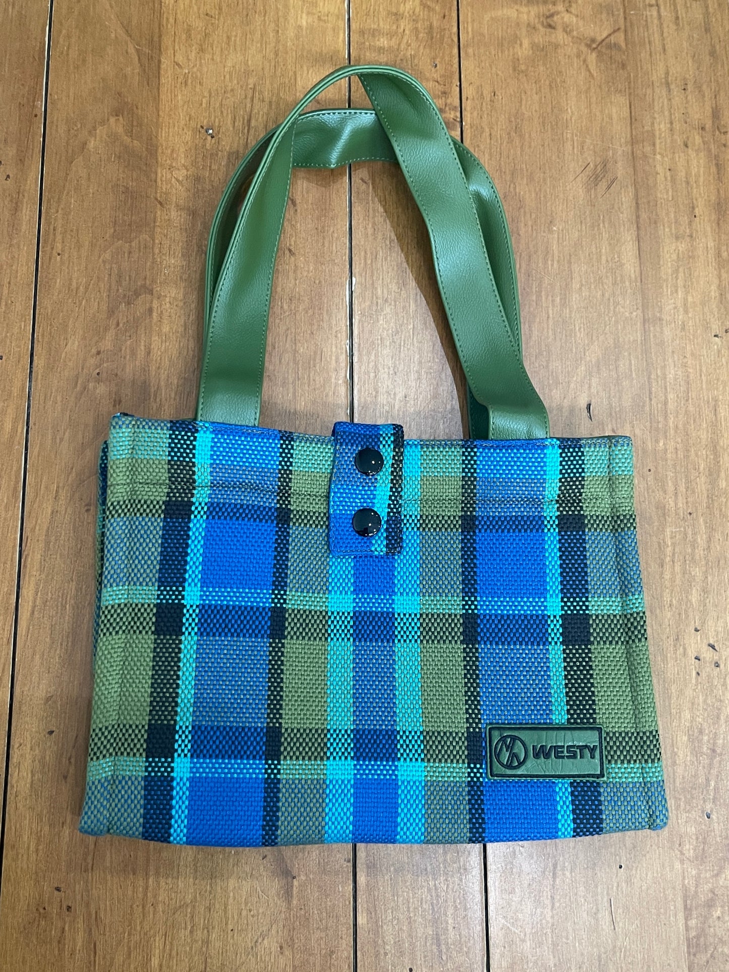 Westy Handbag in blue plaid