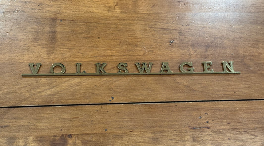 VOLKSWAGEN rear hatch door script - Limited Edition Gold Finish