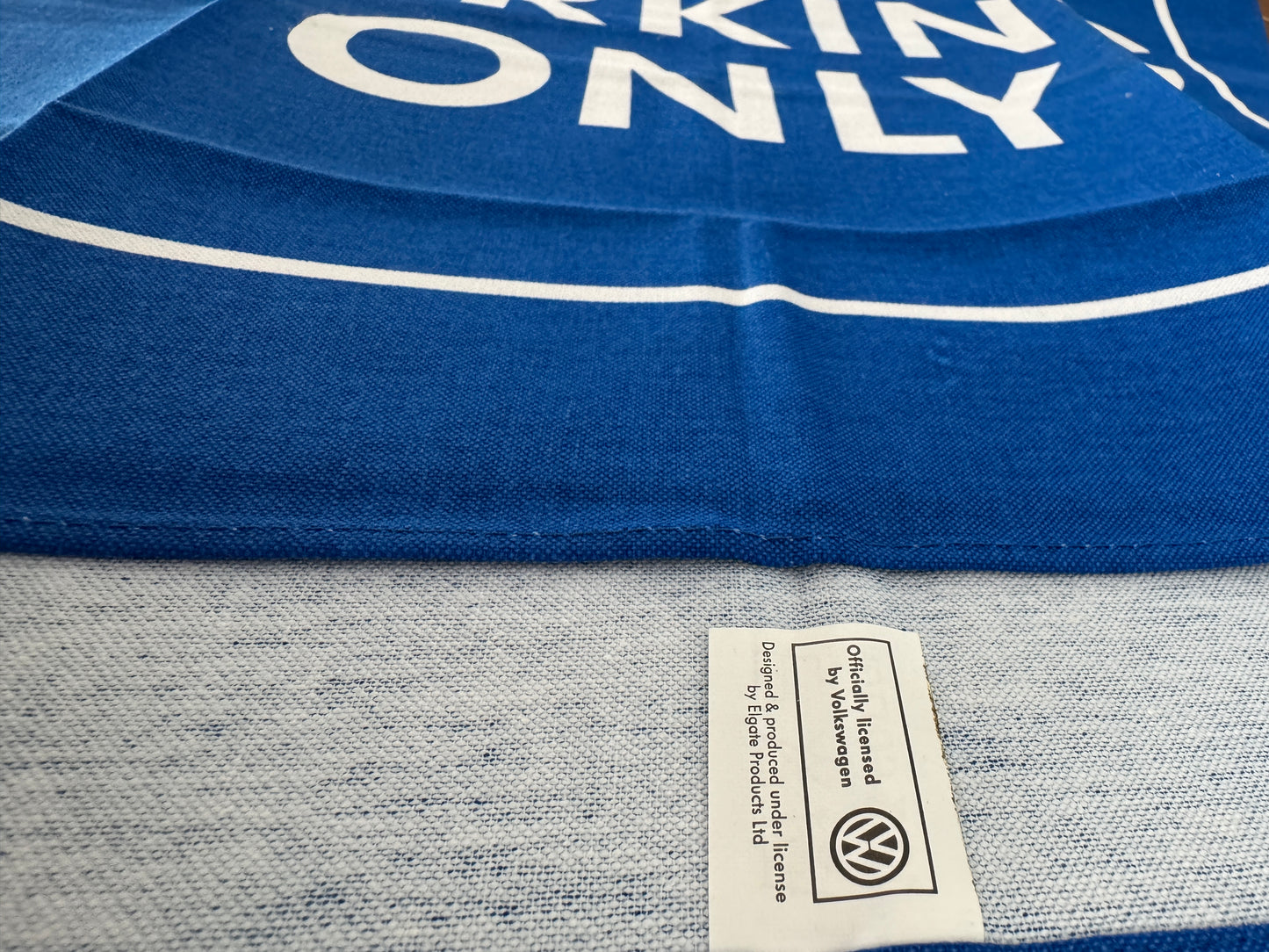 VW Parking Only Banner / Tea Towel