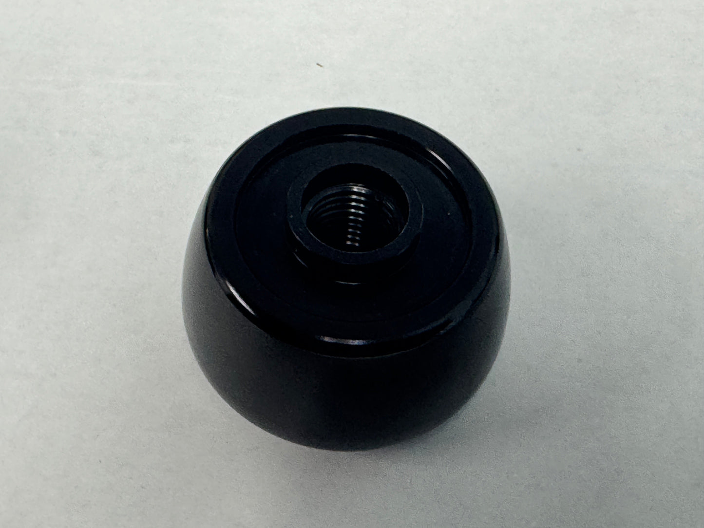 Shifter Knob 12mm Aluminum Black Anodized - Wolfsburg