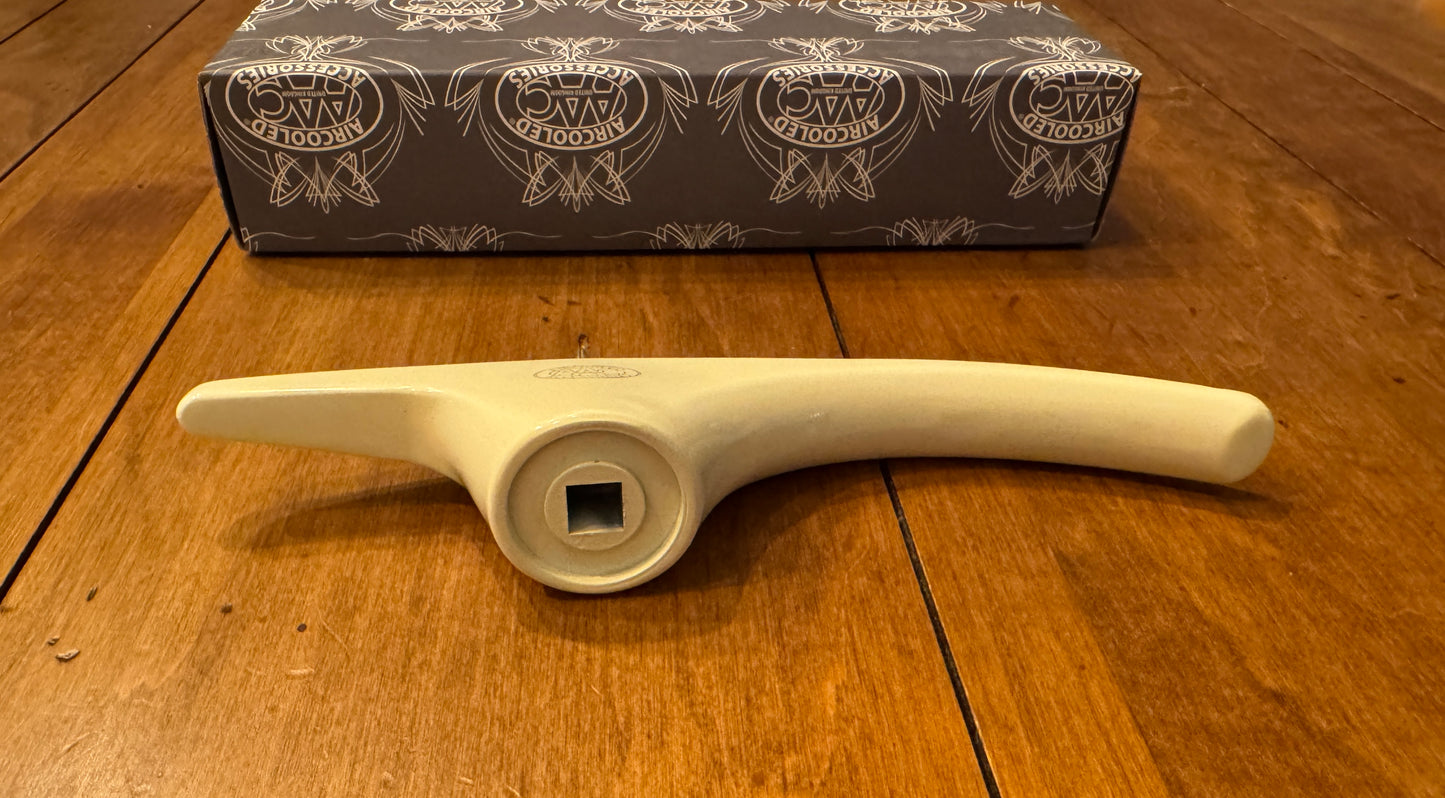 Sliding Door Handle Extended Aluminum - Ivory