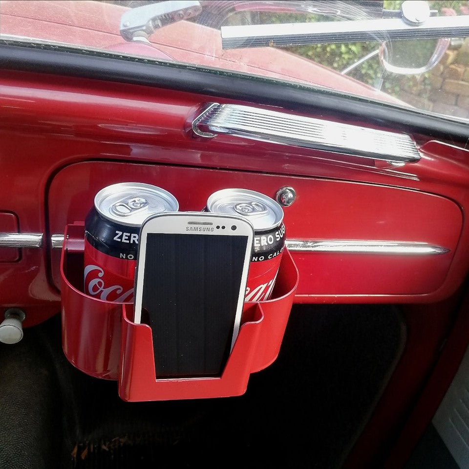Beetle Dual drink and phone holder - Black