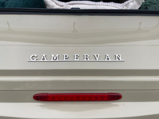 CAMPERVAN Script in stainless steel by AAC
