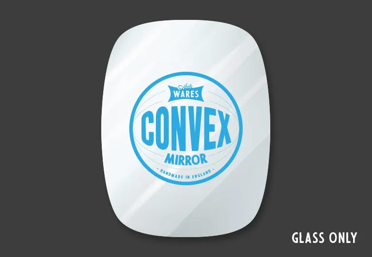 BAY WINDOW CONVEX MIRRORED GLASS, 1968 - 1979 - GLASS ONLY