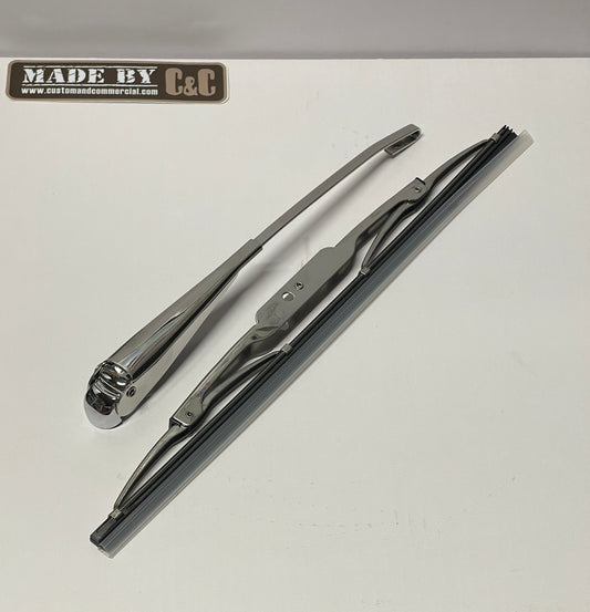 Wiper Arms And Blades Grub Screw Style Ghia Chromed - 66-69