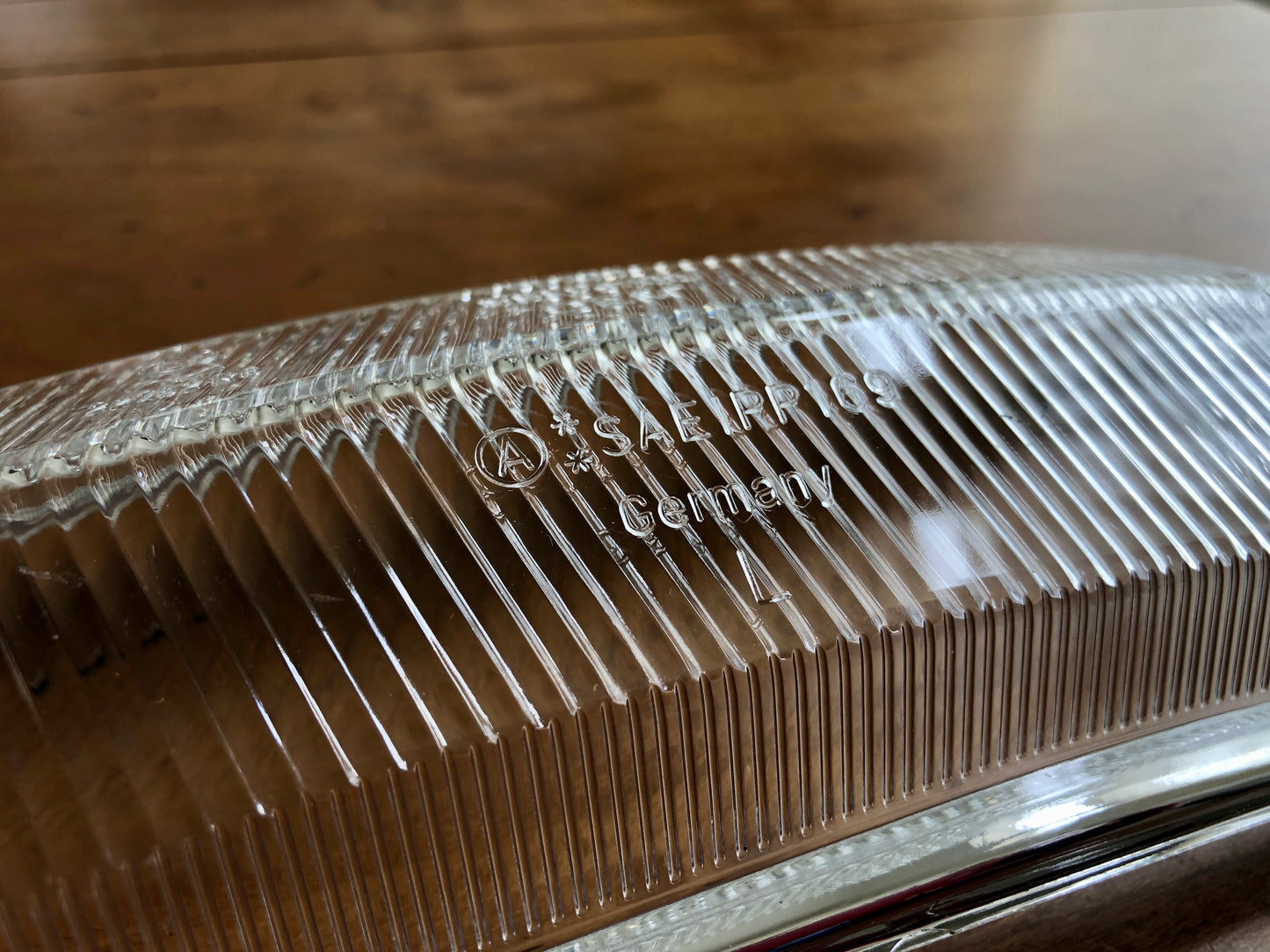 Turn Signal Light Lens Clear Front Left 68-72 Bus German