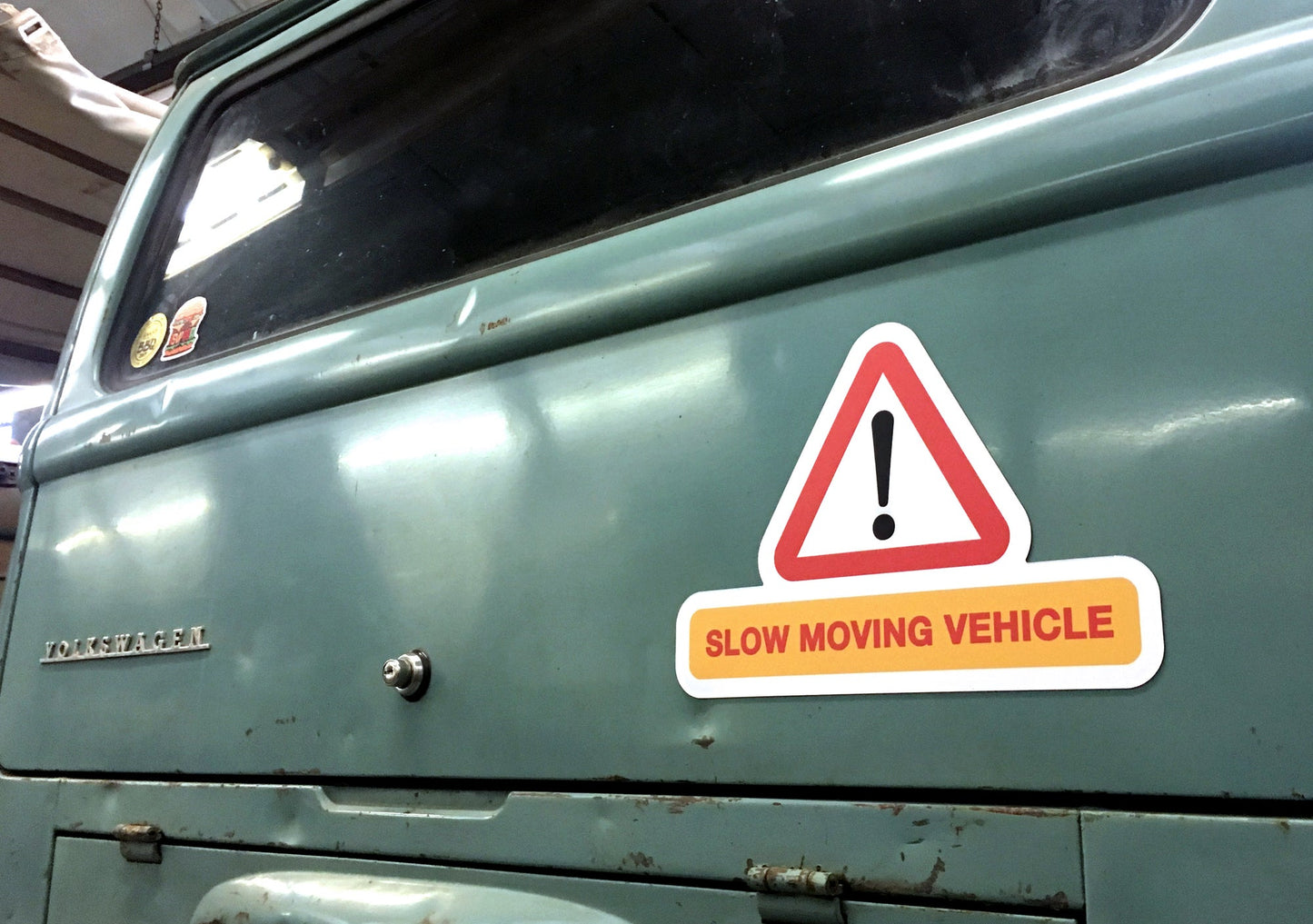 SLOW MOVING VEHICLE MAGNETIC SIGN