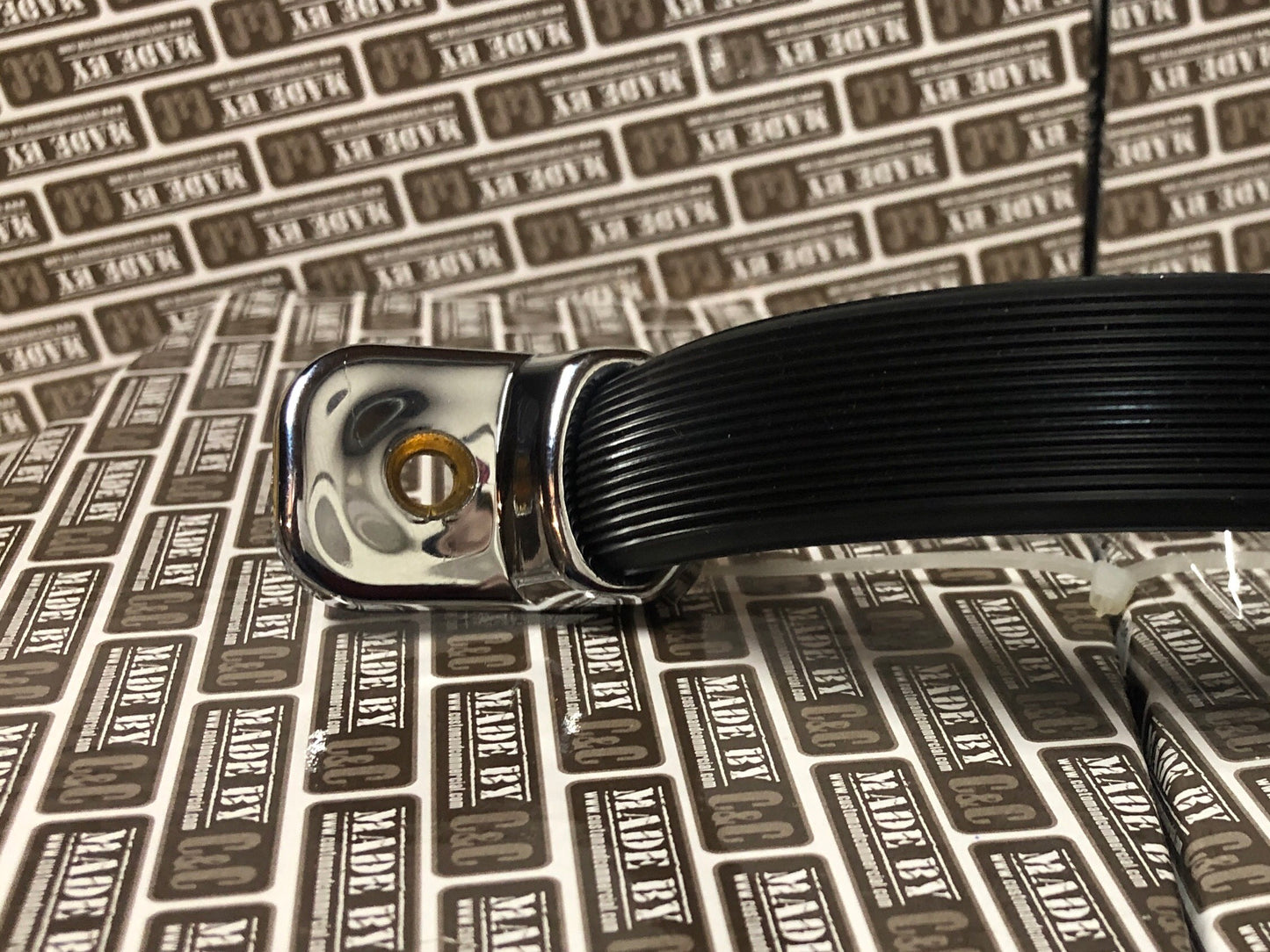 Door Pulls Deluxe Black and Chrome 68-79 Bus