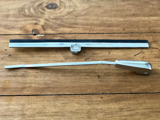 Wiper arm & blade kit fits Bus 1957-1964 - Chrome/Stainless Steel