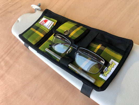 Visor Storage Pocket - Westfalia Green