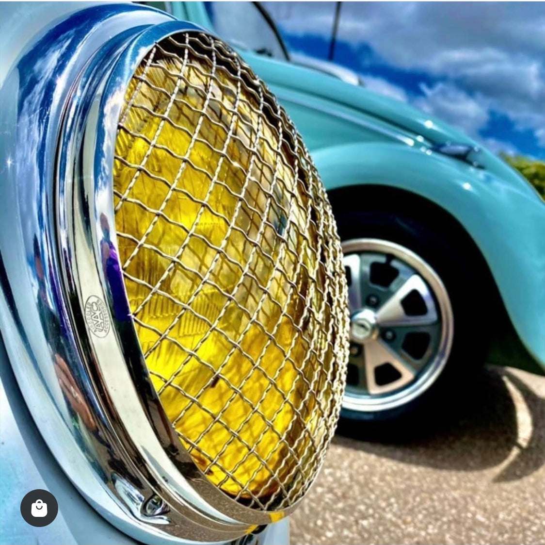 Vintage style Mesh Headlight Grills (splitscreen bus & pre 67 bug)