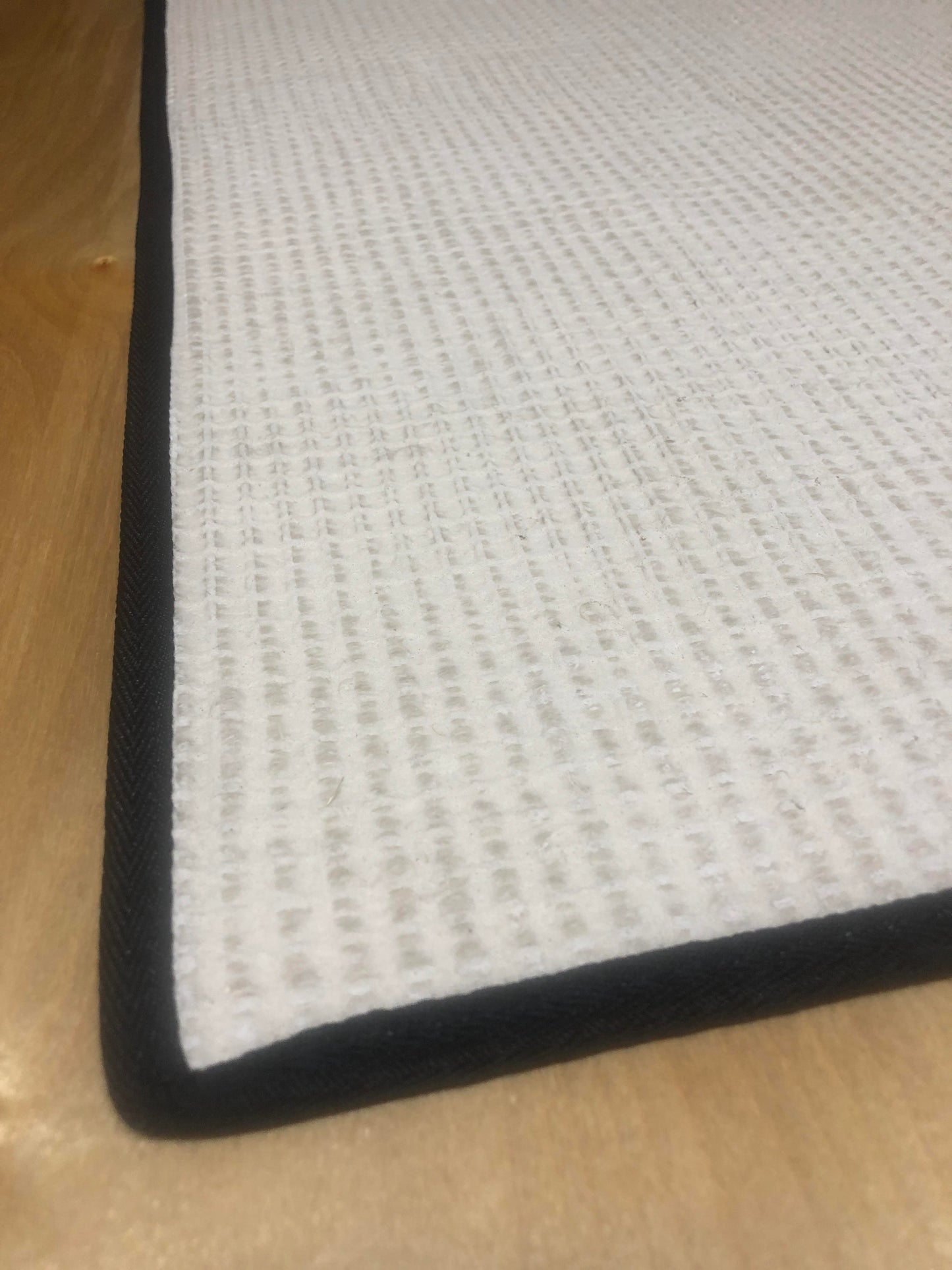 Sisal Walk Through Mat Fudge Color And Brown Edge Trim