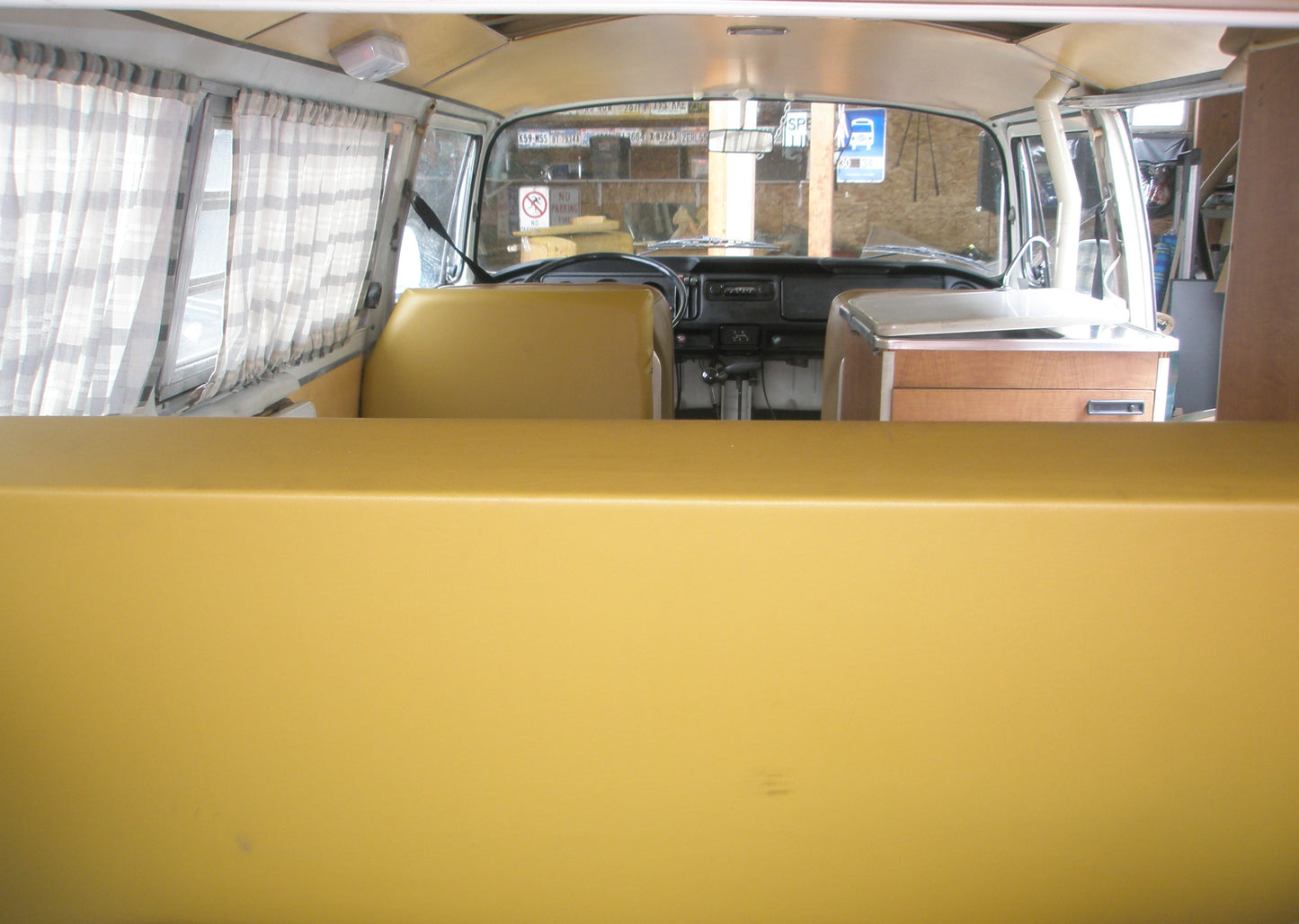 Mustard vinyl cover set Westfalia interior 1971-1974