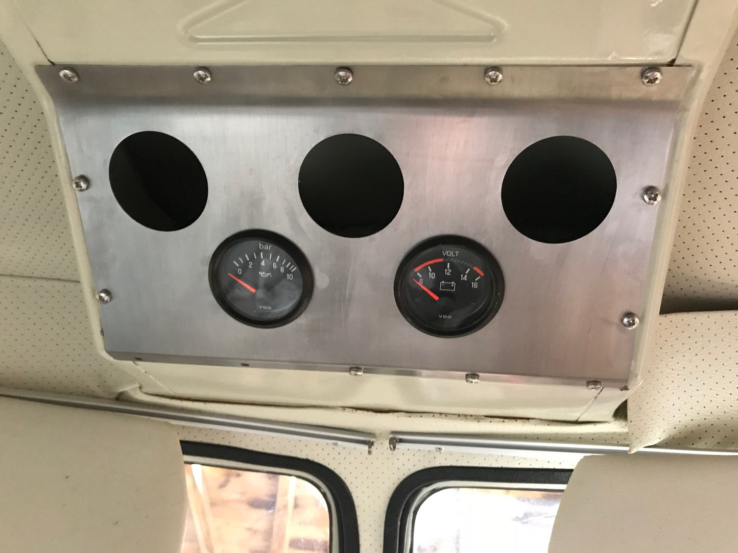 Bus Air Vent Cover With 5 52mm Gauge Holes