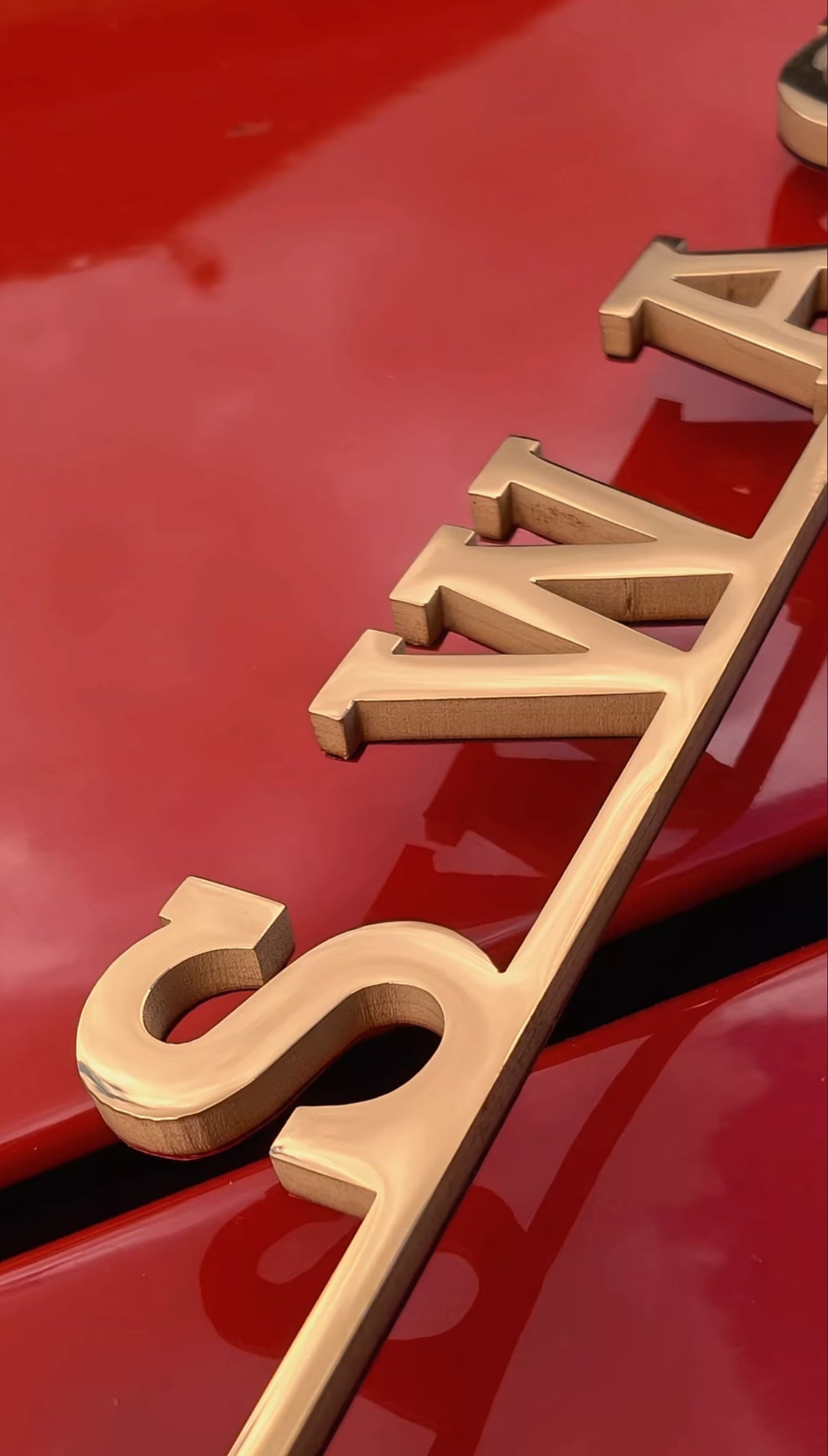 VOLKSWAGEN rear hatch door script - Limited Edition Gold Finish
