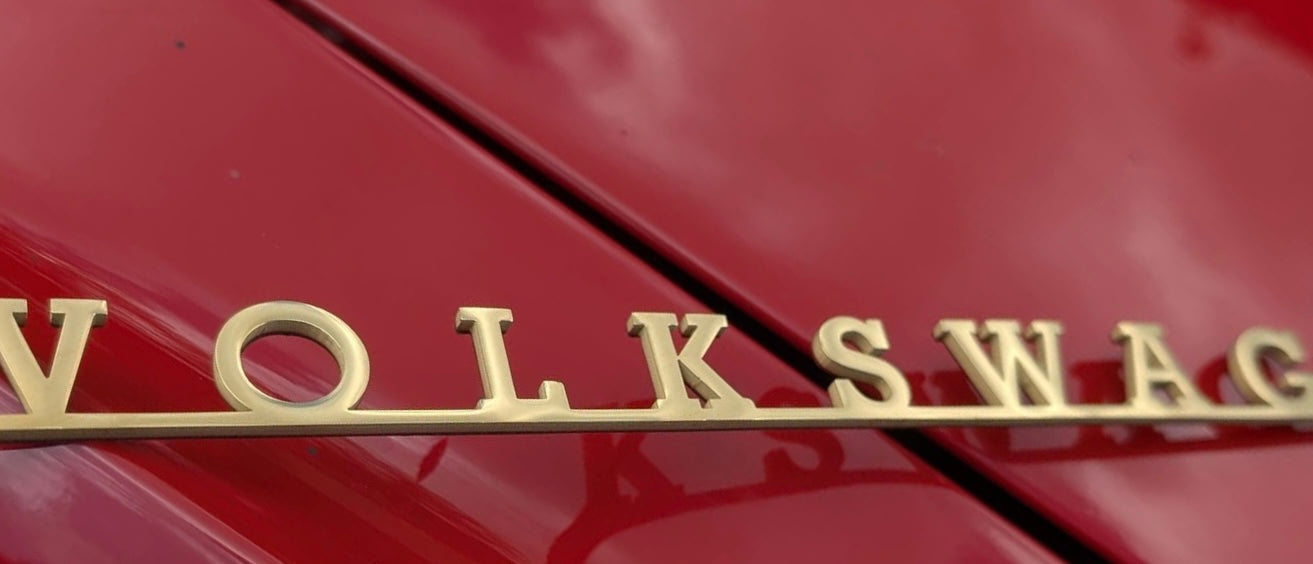 VOLKSWAGEN rear hatch door script - Limited Edition Gold Finish