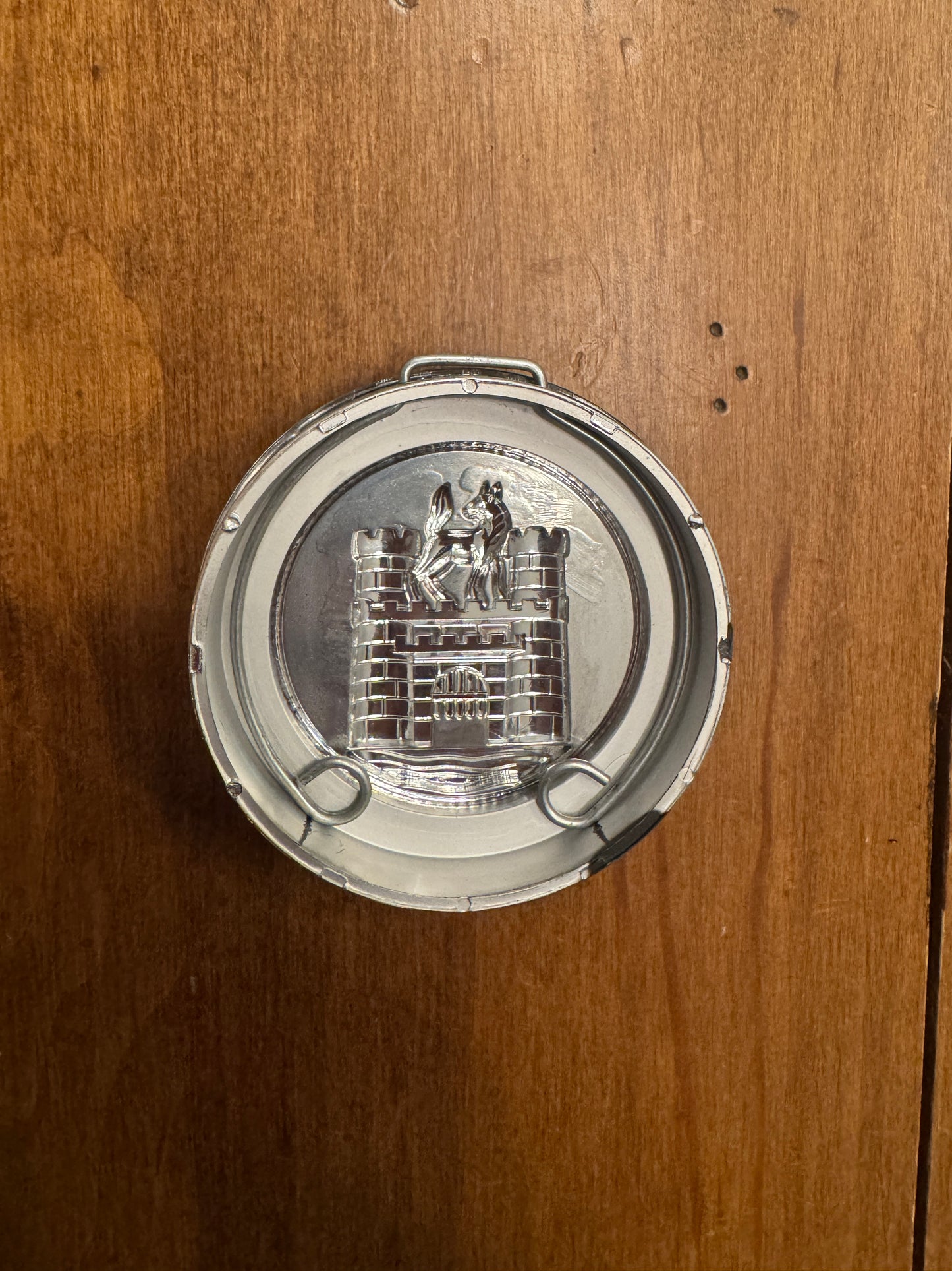 Horn Button Wolfsburg Crest Black And Silver