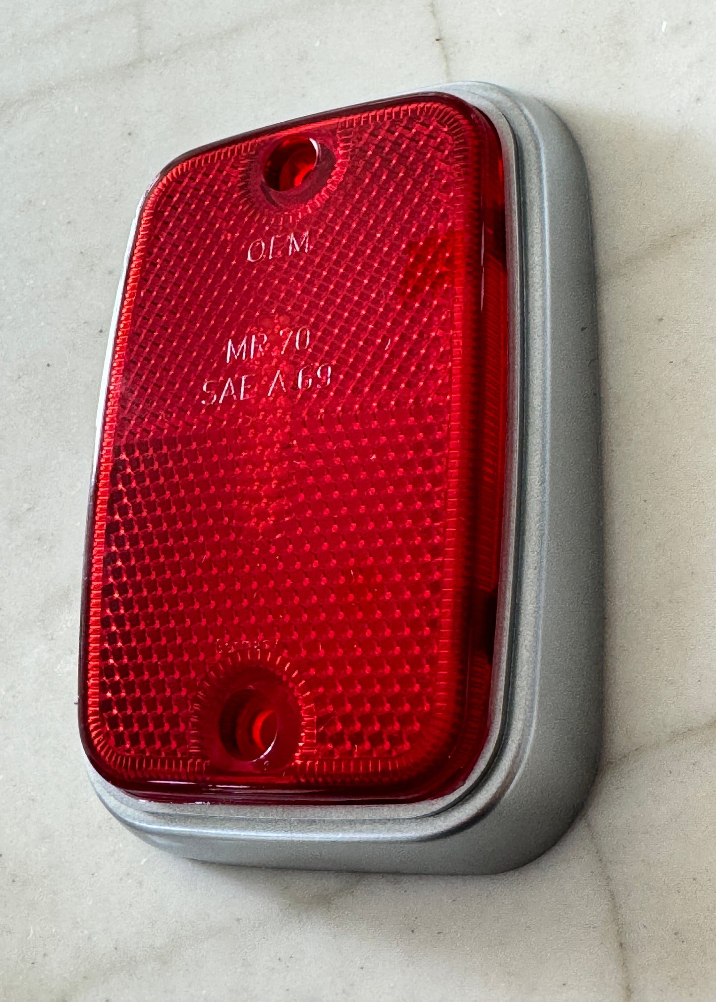 Side Marker - Red / Silver