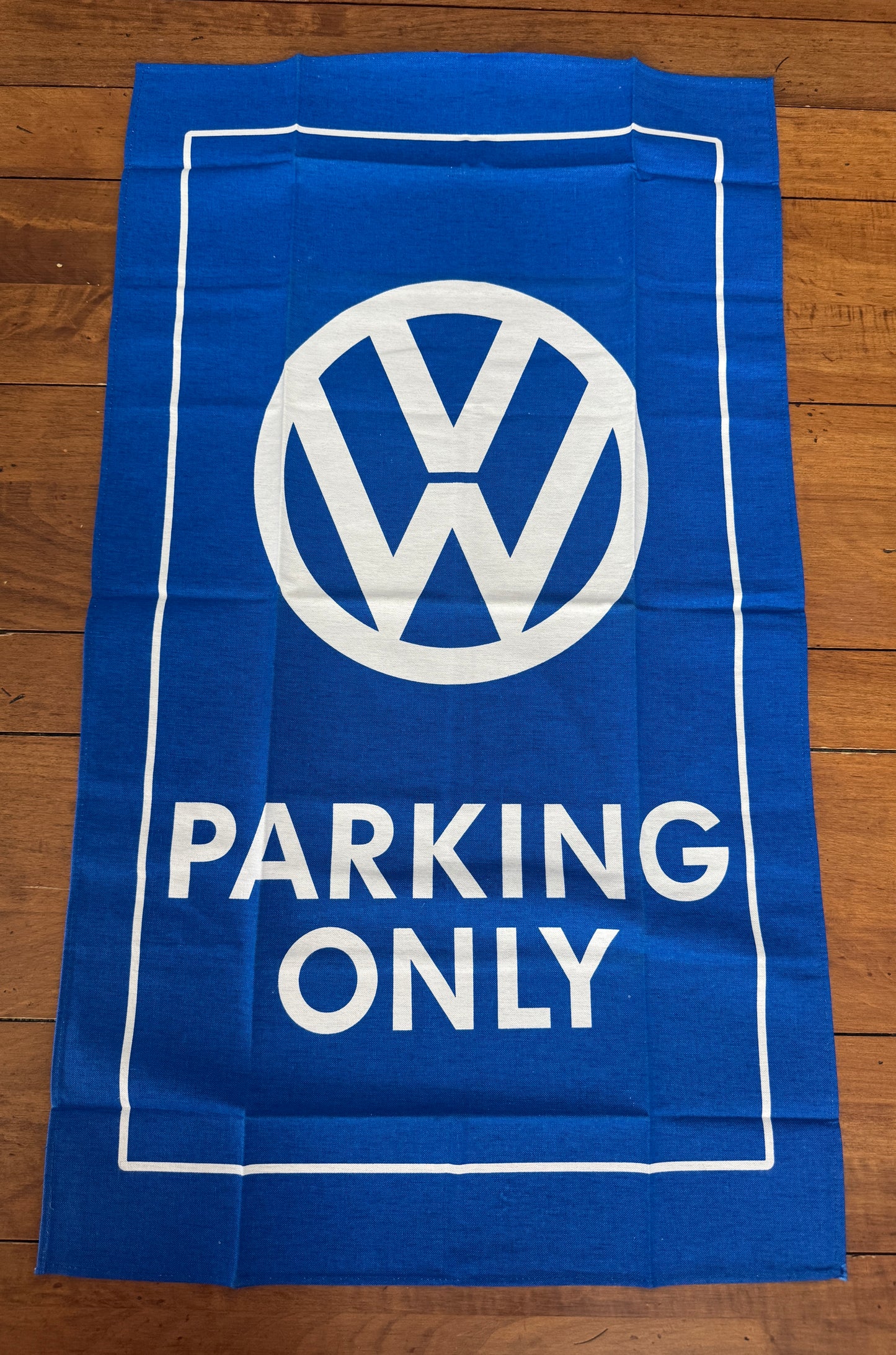 VW Parking Only Banner / Tea Towel
