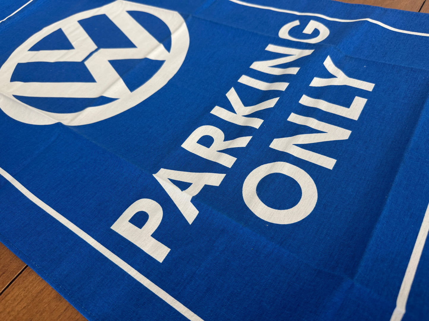 VW Parking Only Banner / Tea Towel