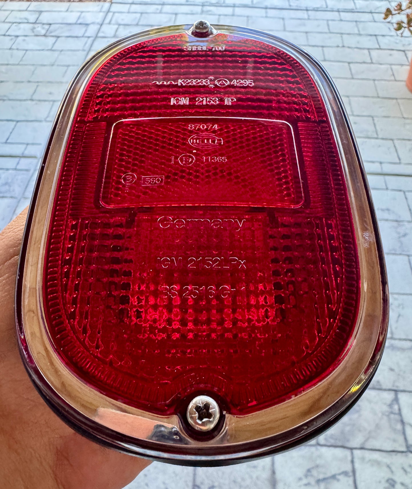 Rear Light Units with Red Hella Lens
