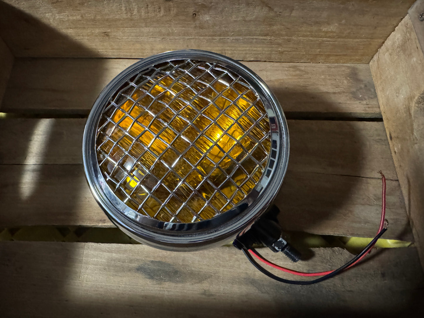 Mesh Amber Spot Light - Used