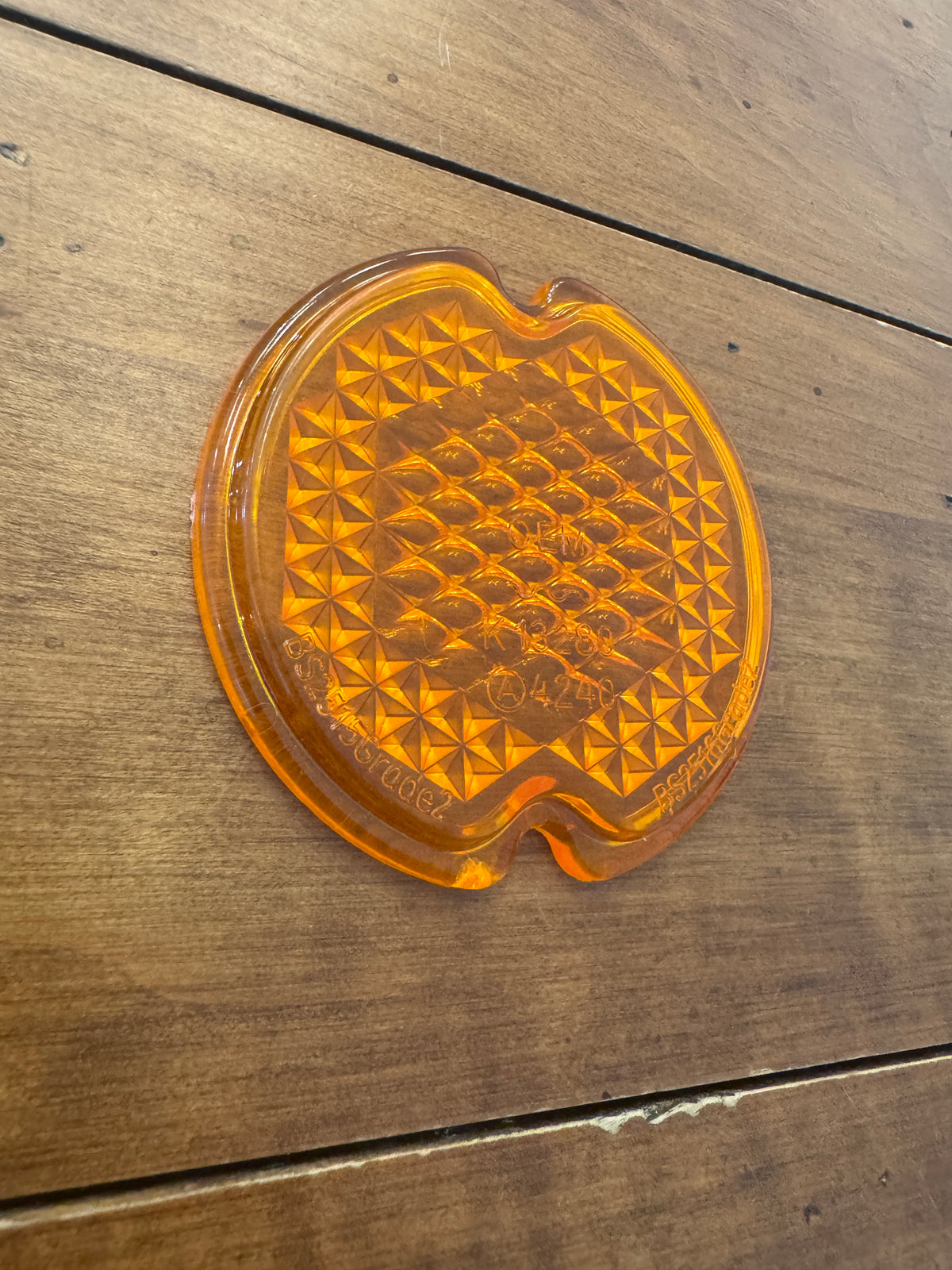 Amber Split Window Bus Rear Light Lense With Minor Damage
