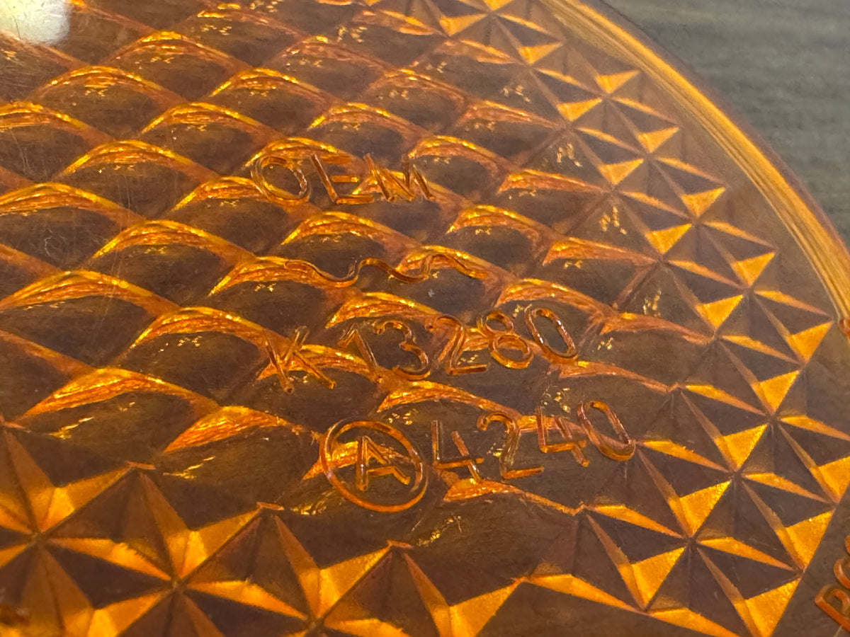 Amber Split Window Bus Rear Light Lens