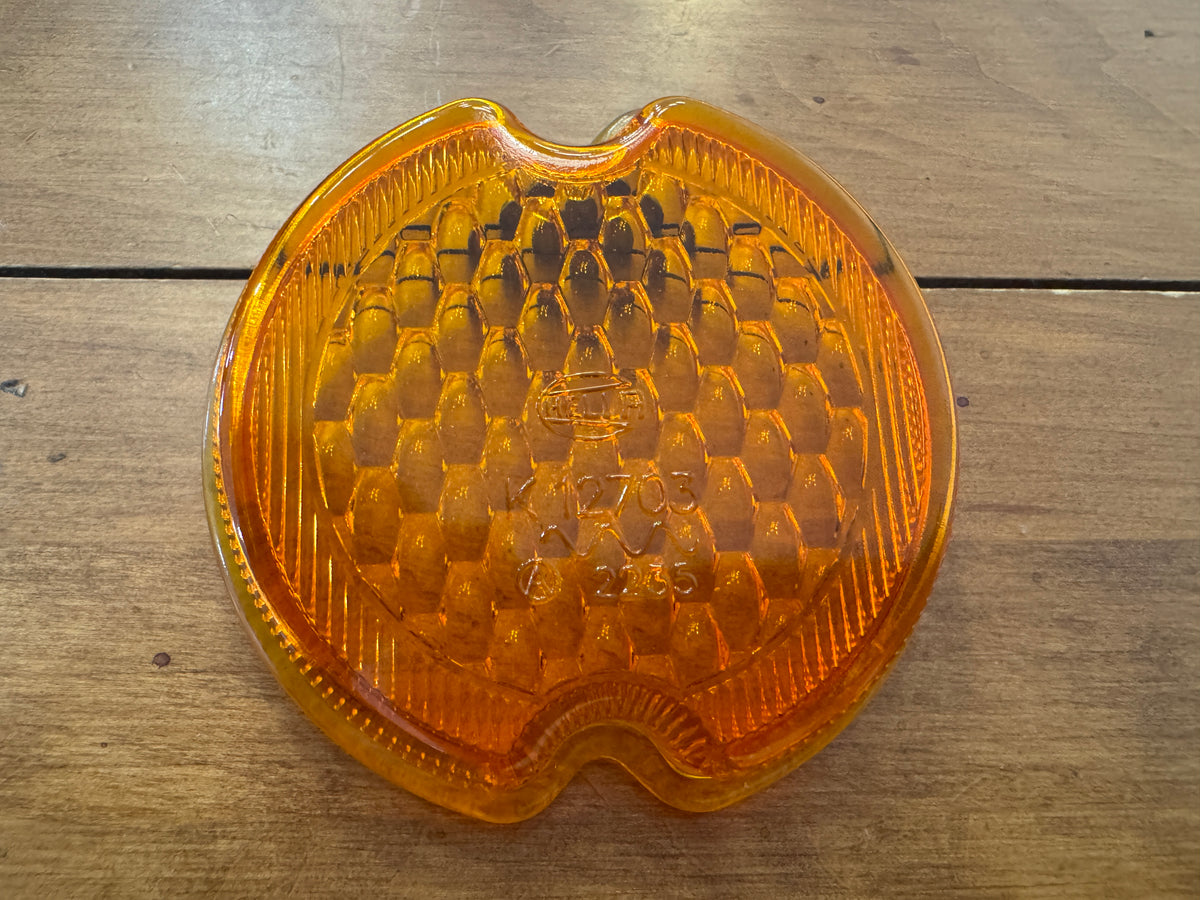 Amber Hella Rear Light Lens Glass