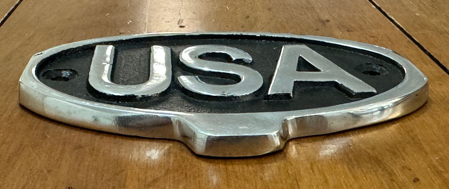 USA Country SIgn - Cast Aluminum