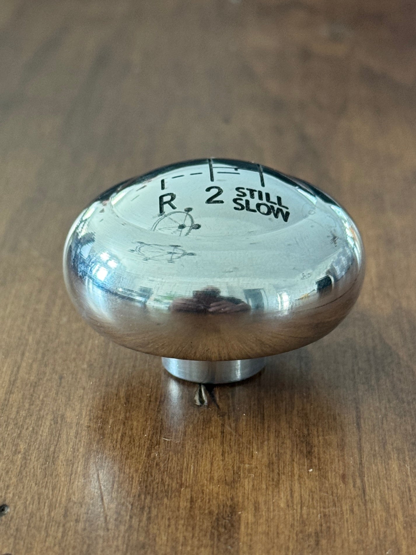 Shifter Knob Polished Aluminum 10mm - Still Slow