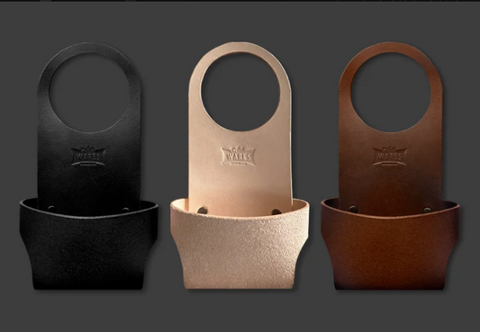 Fuel cap holder - Leather.