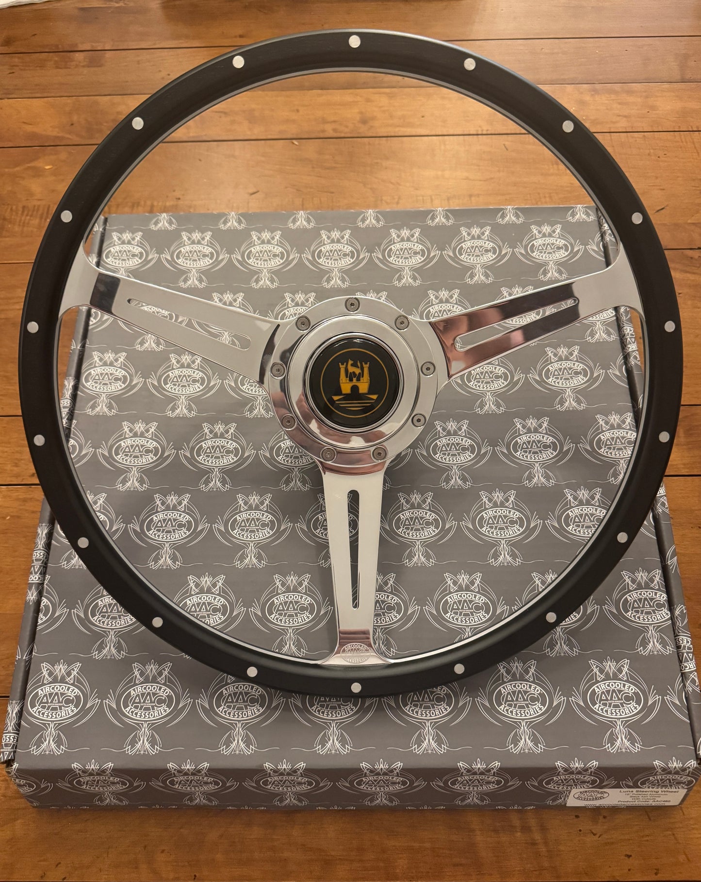 Steering Wheel Polished LUNA - Beetle/Ghia/Type 3