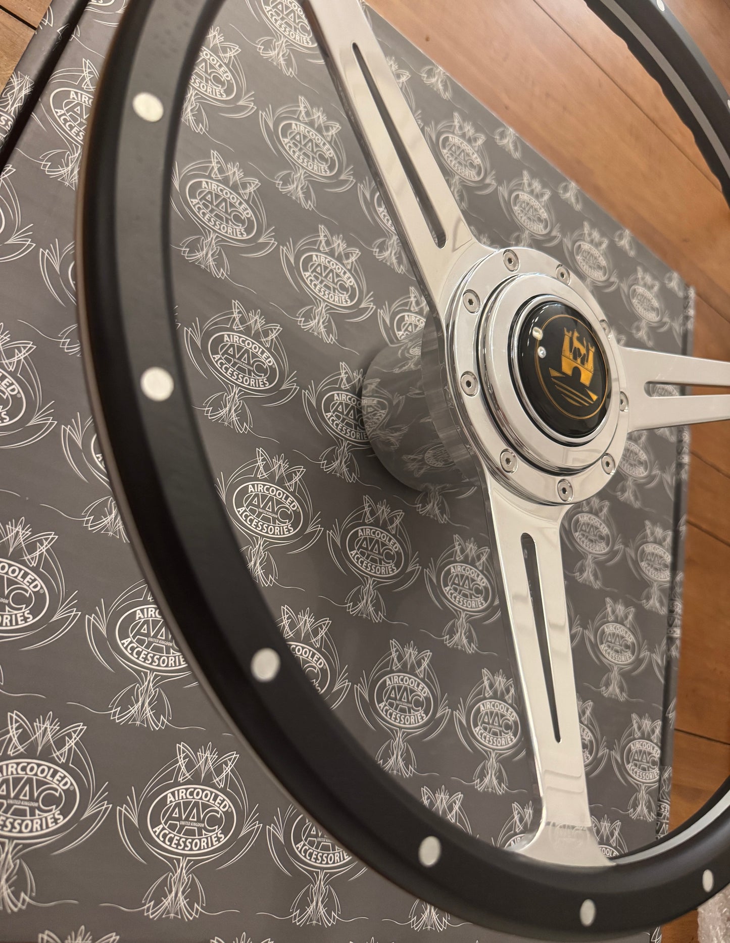 Steering Wheel Polished LUNA - Beetle/Ghia/Type 3