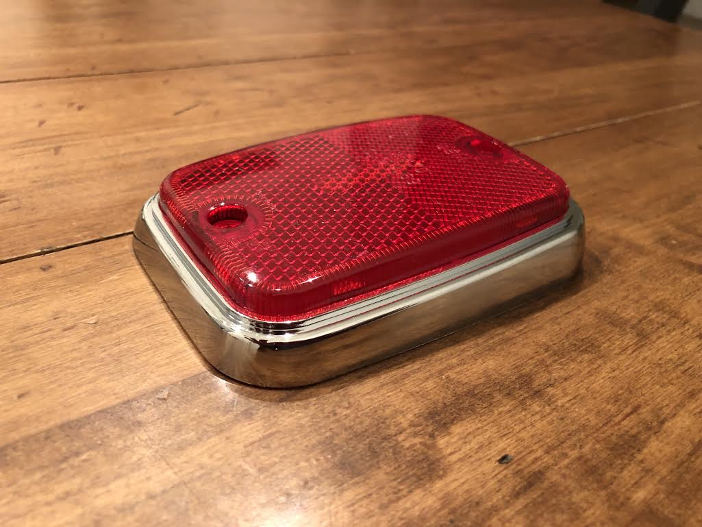 Deluxe Red/Chrome Side Marker