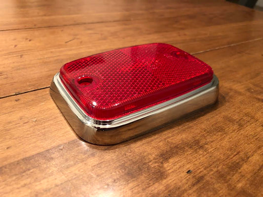 Deluxe Red/Chrome Side Marker