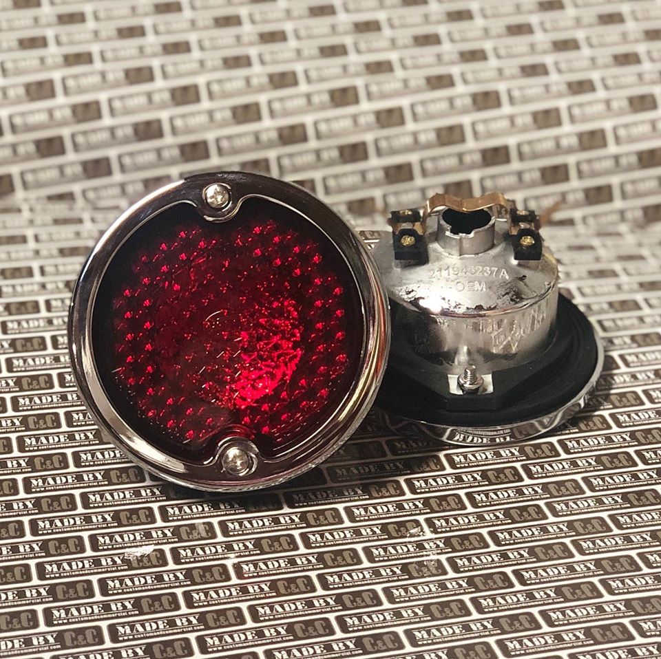 Rear light complete units with Hella lenses fits bus 1958 -1961 Pair ...
