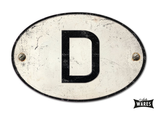MAGNETIC GERMAN "D" COUNTRY BADGE