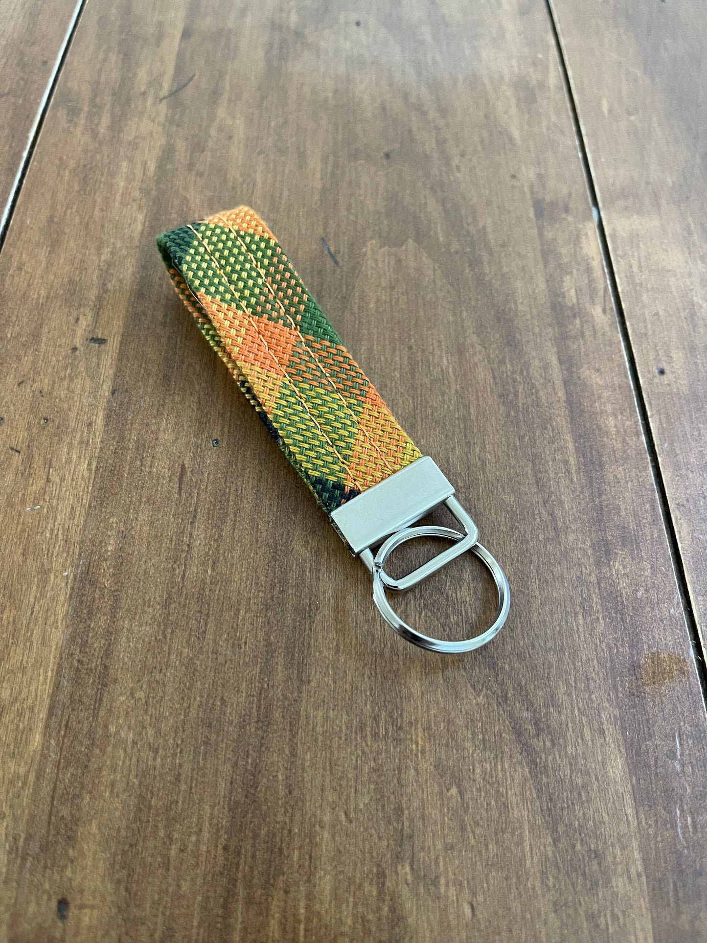 Keychain Westfalia Yellow Plaid 4"