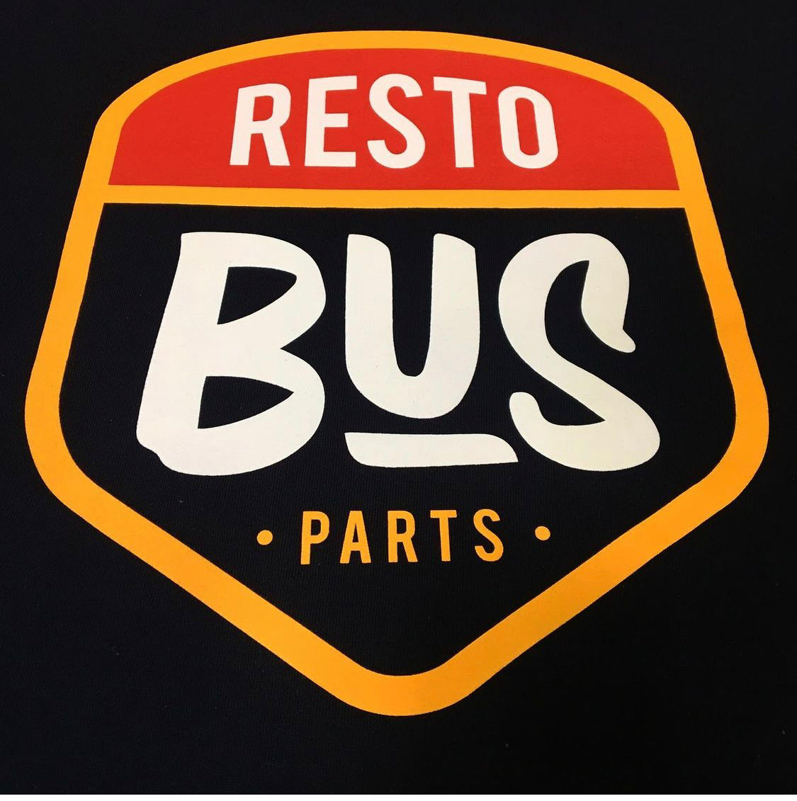 Resto Bus Parts Logo T Shirt - Black