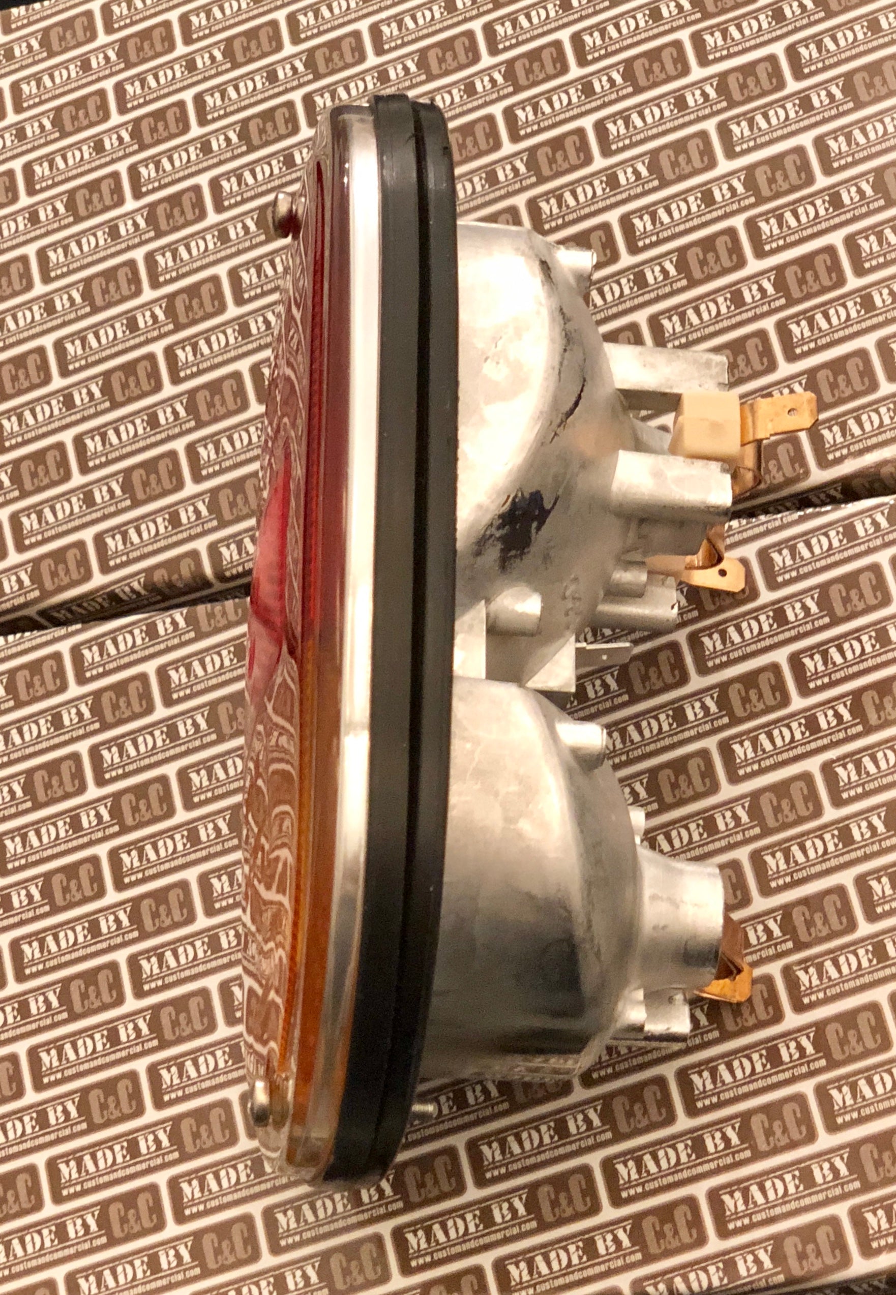 German quality rear light units orange / red lense . – Resto Bus Parts