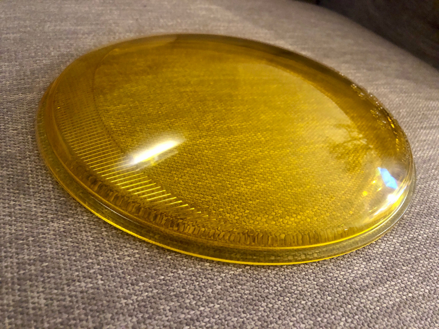 Yellow Hella Headlamp Glass USA Spec.