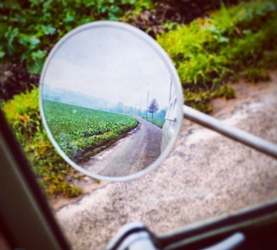 Splitscreen Bus Convex Patina Mirror.