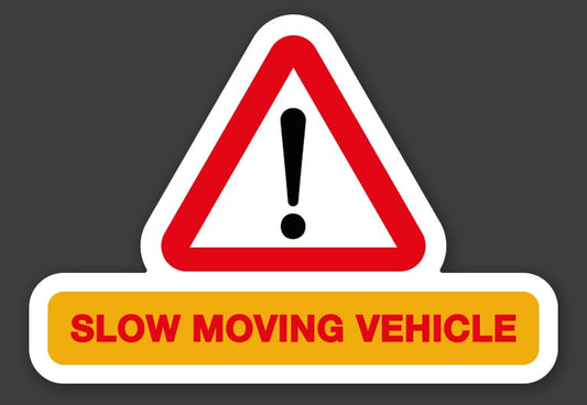 SLOW MOVING VEHICLE MAGNETIC SIGN