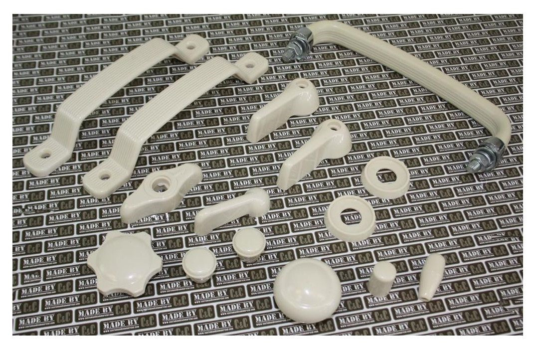 Complete Cab Plastics Set In Ivory - Fits 1967 Bus